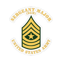 Load image into Gallery viewer, Kiss-Cut Stickers - Army - Sergeant Major - SGM - Flat X 300
