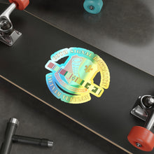 Load image into Gallery viewer, Holographic Die-cut Stickers - 69th Signal Battalion - Vietnam Veteran w VN SVC CEN
