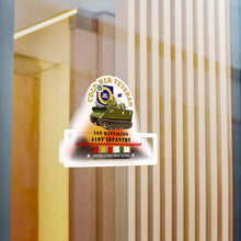 Load image into Gallery viewer, Kiss-Cut Vinyl Decals - Army - Cold War Vet - 1st Bn 41st Infantry - M113 APC  w COLD SVC
