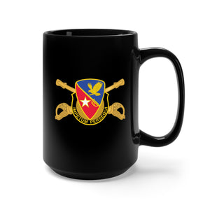 Black Mug 15oz - 21st Cavalry Brigade - DUI w Cav Branch wo Txt X 300