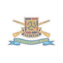 Load image into Gallery viewer, Kiss - Cut Stickers - Army - 515th Parachute Infantry Regiment - DUI w Br - Ribbon X 300
