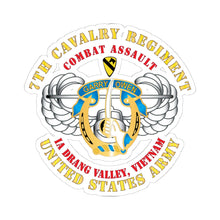 Load image into Gallery viewer, Kiss-Cut Stickers - Army - Air Assault - 7th Cav - IA Drang
