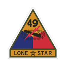 Load image into Gallery viewer, Kiss-Cut Stickers - SSI - 49th Armored Division w Name Tape X 300
