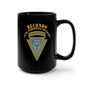 Black Mug 15oz - 36th Airborne Division - Recondo X 300