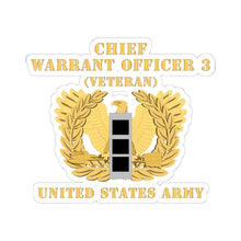 Load image into Gallery viewer, Kiss-Cut Stickers - Army - Chief Warrant Officer - CW03 - Veteran - Flat - Eagle and Bar X 300
