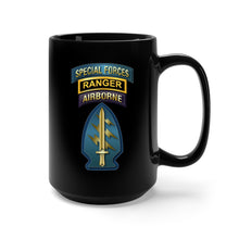 Load image into Gallery viewer, Black Mug 15oz - SOF - Special Forces - Ranger -SSI V1
