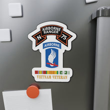 Load image into Gallery viewer, Die-Cut Magnets -SSI -SOF - N Company Scroll - 173rd Airborne Bde - Vietnam Veteran w VN SVC X 300
