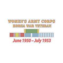 Load image into Gallery viewer, Kiss - Cut Stickers - Army - Womens Army Corps - Korea War  Veteran - 1950 - 1953 - WAC - NDSM  - KOREA SVC WAR
