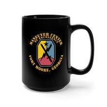 Load image into Gallery viewer, Black Mug 15oz - Army - Maneuver Center of Excellencel - Ft Moore, GA SSI X 300

