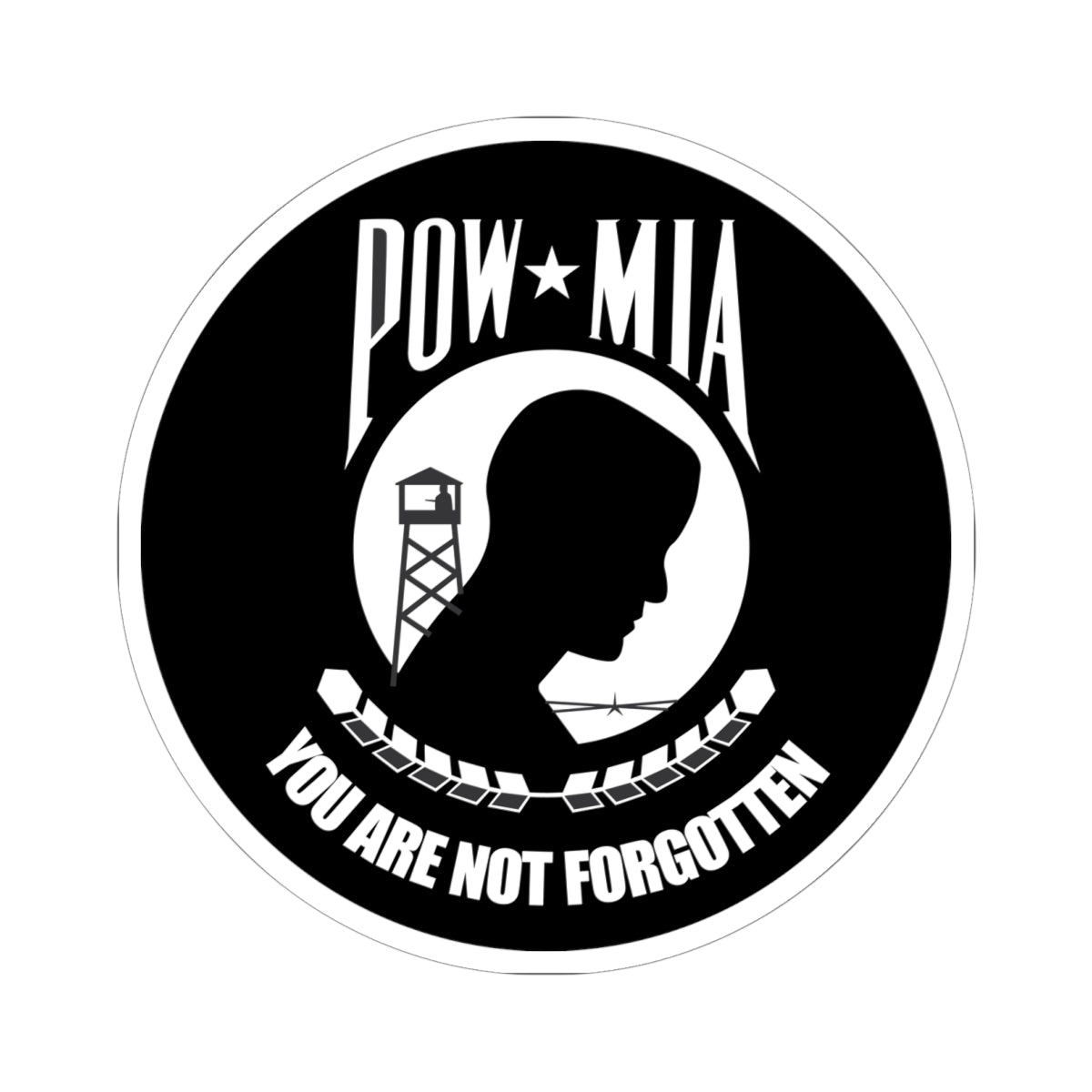 Kiss-Cut Stickers -Army - Round - POW - MIA X 300 – MIP Brand Store
