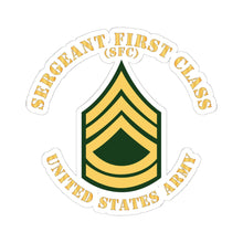 Load image into Gallery viewer, Kiss-Cut Stickers - Army - Sergeant First Class - SFC - Flat X 300
