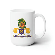 Load image into Gallery viewer, White Ceramic Mug 15oz - Army - 453rd Chemical Battalion w Br - Ribbon
