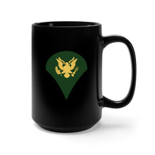 Load image into Gallery viewer, Black Mug 15oz -Army - Specialist E-4 (SP4 )

