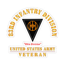 Load image into Gallery viewer, Kiss-Cut Stickers - Army - SSI - 83rd Infantry Division - Ohio Division - US Army Veteran X 300
