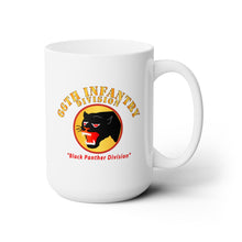 Load image into Gallery viewer, White Mug 15oz -Army - 66th Infantry Div - Black Panther Div
