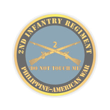 Load image into Gallery viewer, Kiss - Cut Stickers - Army - 2nd  Infantry Regiment Branch - Do Not Touch Me -  Philippine-American War X 300
