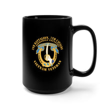Load image into Gallery viewer, Black Mug 15oz - Army - 2nd Battalion, 7th Cavalry - Vietnam Veteran
