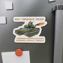 Load image into Gallery viewer, Die-Cut Magnets - Army - M551 Sheridan - Firing - AR-AAV
