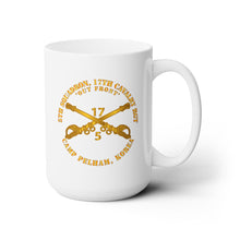 Load image into Gallery viewer, White Mug 15oz -Army - 5th Sqn 17th Cavalry Regiment - Camp Pelham, Korea
