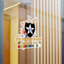Load image into Gallery viewer, Kiss-Cut Vinyl Decals - Army - Korea Map - 2nd Infantry Div - Second to None w SVC X 300

