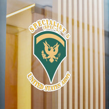 Load image into Gallery viewer, Kiss-Cut Vinyl Decals - Army - Enlisted - SPEC 5 - Specialist 5  - Std X 300
