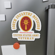 Load image into Gallery viewer, Die-Cut Magnets - Army - SSI - 108th Infantry Division - WWII - Phantom - US Army Veteran X 300
