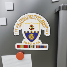 Load image into Gallery viewer, Die-Cut Magnets - Army - 1st Bn 22nd Infantry - OIF1 - w IRAQ SVC
