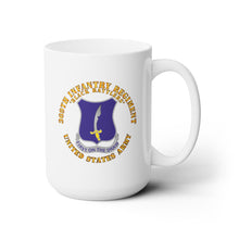 Load image into Gallery viewer, White Mug 15oz -  Army - 369th Infantry Regiment - DUI - First Draw - Black Rattlers
