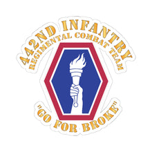 Load image into Gallery viewer, Kiss-Cut Stickers - Army - 442nd Infantry Regimental Combat Team
