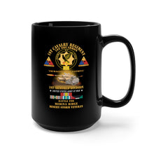 Load image into Gallery viewer, Black Mug 15oz - 1st Squadron 1st Cavalry Regiment - 1st AD - Battle Medina Ridge w M1 - M2 - Desert Storm Veteran X 300
