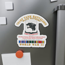 Load image into Gallery viewer, Die-Cut Magnets -SSI -Army - 761st Tank Battalion - Black Panthers - WWII  EU SVC
