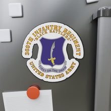 Load image into Gallery viewer, Die-Cut Magnets - Army - 369th Infantry Regiment - DUI - First Draw - Black Rattlers
