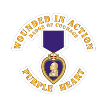 Load image into Gallery viewer, Kiss-Cut Stickers - Wounded in Action - Purple Heart - Badge of Courage X 300

