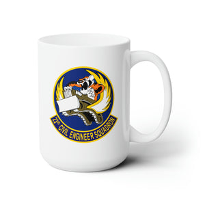White Ceramic Mug 15oz - USAF - 23d Civil Engineer Squadron wo Txt