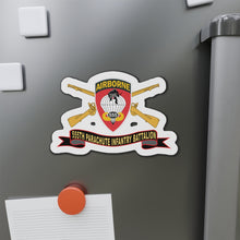 Load image into Gallery viewer, Die-Cut Magnets - 555th Parachute Infantry Battalion - SSI - Black - Red w Br - Ribbon X 300
