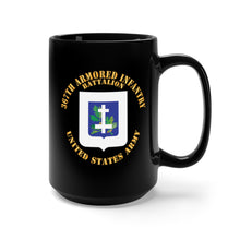 Load image into Gallery viewer, Black Mug 15oz - 367th Armored Infantry Battalion - DUI X 300
