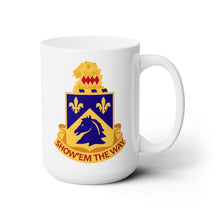 Load image into Gallery viewer, White Ceramic Mug 15oz - Army  - 102nd Cavalry Regiment wo Txt
