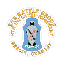 Load image into Gallery viewer, Kiss-Cut Stickers - 2nd Battlegroup - 6th Infantry Regt - Berlin Bde, Germany
