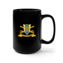 Load image into Gallery viewer, Black Mug 15oz - Army - 4th Cavalry Regiment w Br - Ribbon
