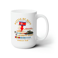 Load image into Gallery viewer, White Ceramic Mug 15oz - Army - TF Smith - 21st Infantry Bazooka Vs T34
