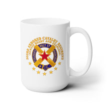 Load image into Gallery viewer, White Ceramic Mug 15oz - Army - 303rd Armored Cavalry Regiment - DUI - Always Ready and Fearless X 300
