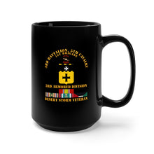 Load image into Gallery viewer, Black Mug 15oz - Army - 3rd Bn, 5th Cavalry - 3rd Armored Div - Desert Storm Veteran
