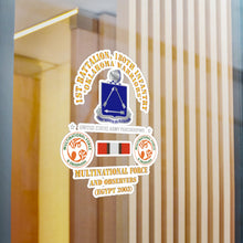 Load image into Gallery viewer, Kiss-Cut Vinyl Decals - Army - 1st Battalion, 180th Infantry Regiment -  MFO Egypt 2003 X 300
