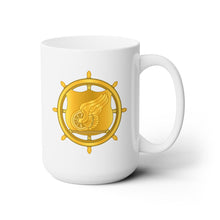 Load image into Gallery viewer, White Ceramic Mug 15oz - Army - Transportation Corps  Branch Insignia  X 300
