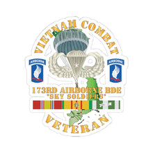 Load image into Gallery viewer, Kiss-Cut Stickers - Army - Vietnam Combat Infantry Veteran w 173rd Airborne Bde SSI X 300

