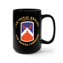 Load image into Gallery viewer, Black Mug 15oz - Army - 7th Signal Brigade Germany - 5th Signal Command X 300
