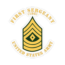 Load image into Gallery viewer, Kiss-Cut Stickers - Army - First Sergeant - 1SG - Flat X 300
