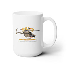 Load image into Gallery viewer, White Ceramic Mug 15oz - Army - OH-58 Kiowa - Armed Reconnaissance
