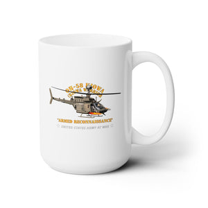 White Ceramic Mug 15oz - Army - OH-58 Kiowa - Armed Reconnaissance