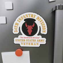 Load image into Gallery viewer, Die-Cut Magnets - Army - SSI - 34th Infantry Division - The Sandstorm Division - US Army Veteran X 300
